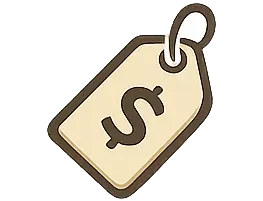 An icon of a pricetag.